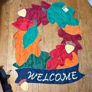 Polyester Appliqué fall Flag